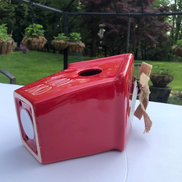 NEW WITH TAGS Rae Dunn “  LADY BIRD “ bird house - Picture 3 of 10